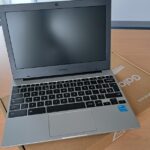 Chromebook on table